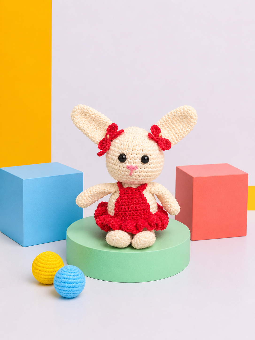 Coelho em amigurumi artesanal